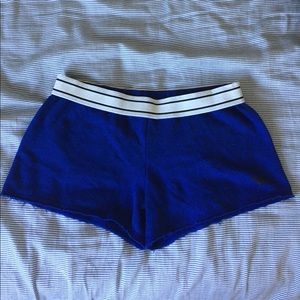 PINK cobalt blue sweat shorts XS