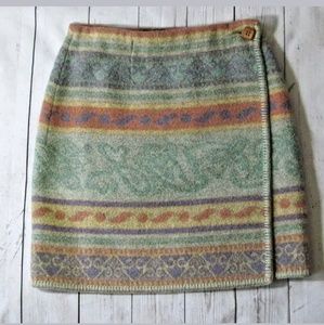 Vintage Wool Wrap Skirt