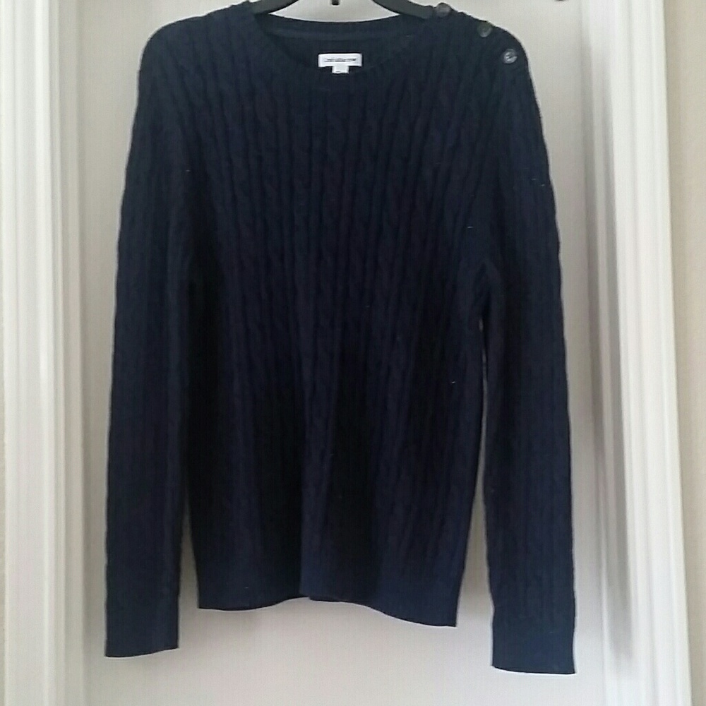 Croft and barrow navy blue sweater PXL