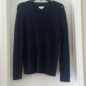 Croft and barrow navy blue sweater PXL