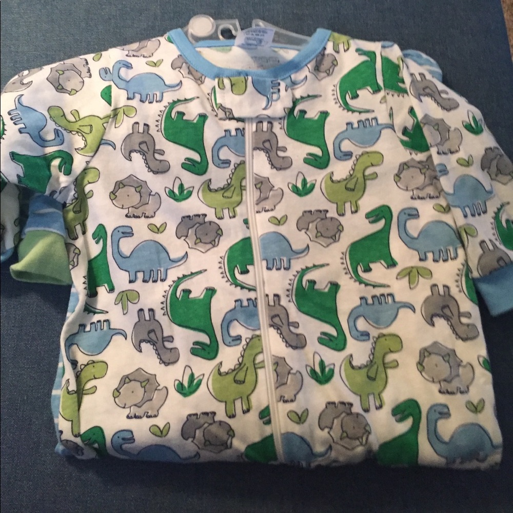 Gerber Dinosaur Footed Pajamas