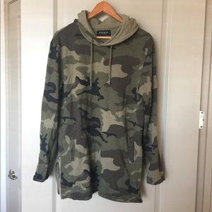 Camo pacsun zipper detail hoodie