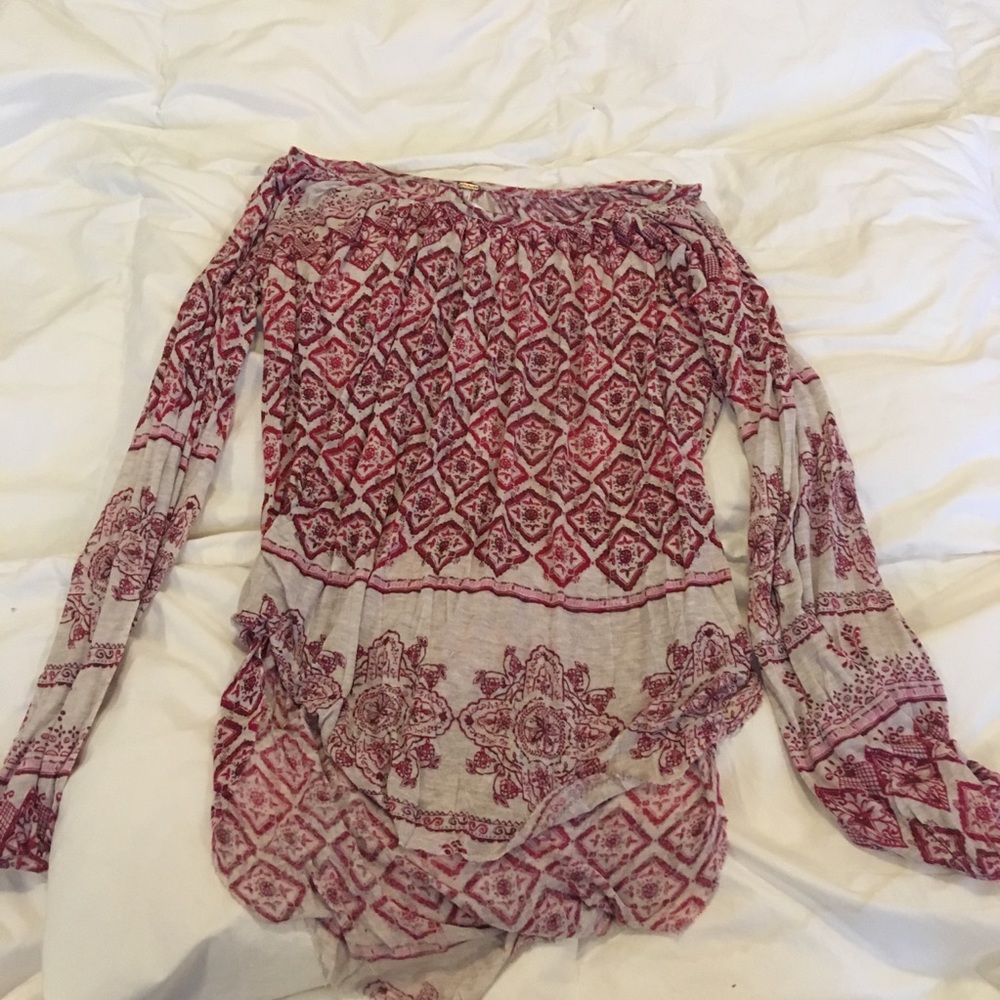 Free people balloon sleeve swing shirt