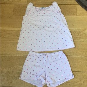 Pink Bunny Jacadi Pajama Set Size 8