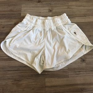 White Lululemon shorts!