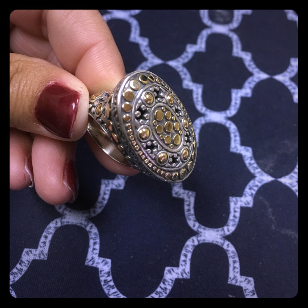 John Hardy "Jaisalmer Dot" East-West Oval Ring