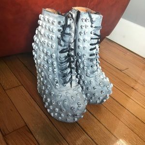 Jeffery Campbell Damsel skull platform wedges