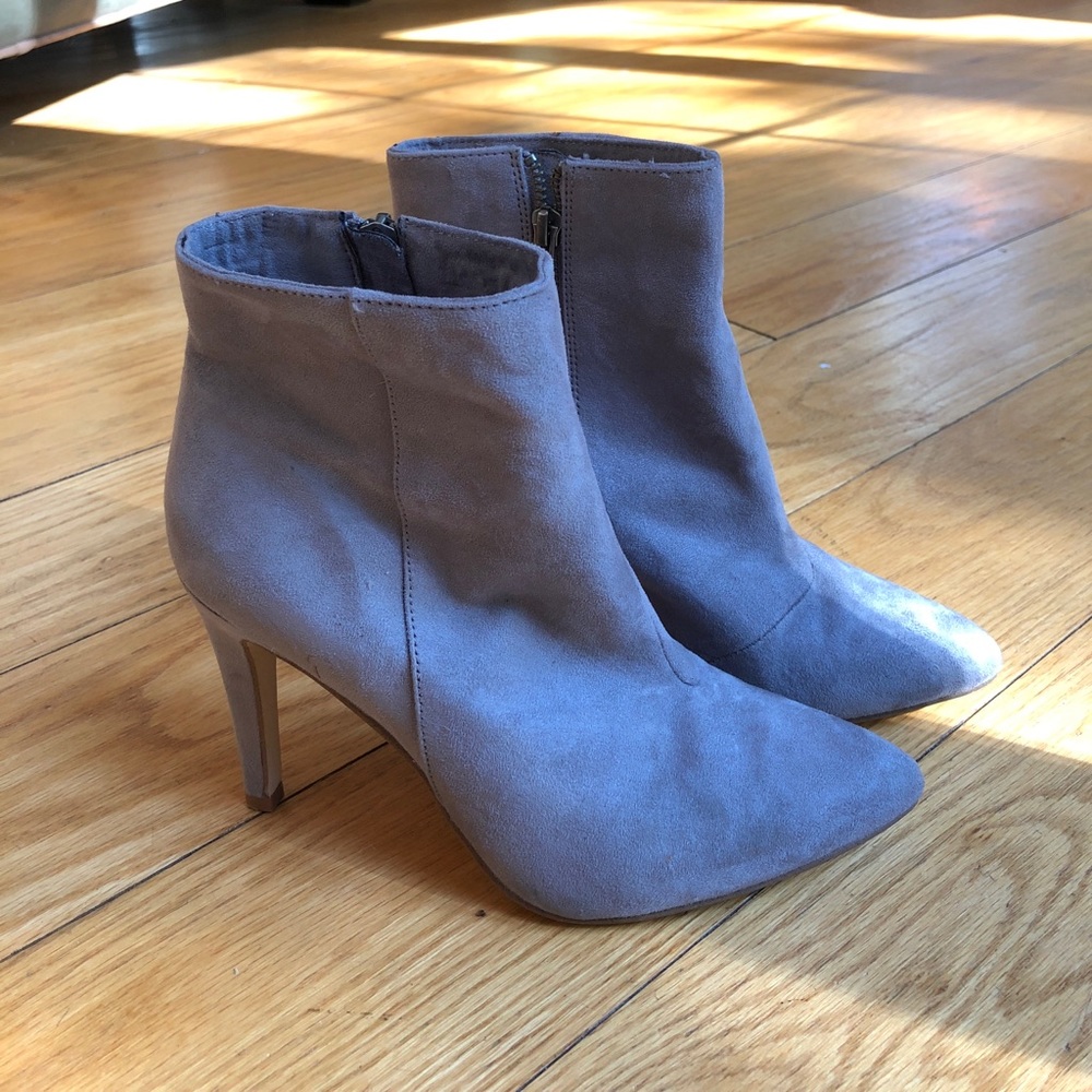 Grey Suede H&M Booties