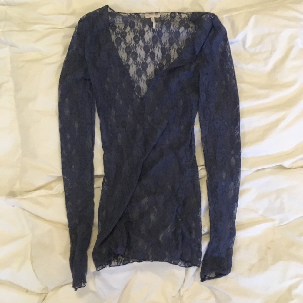 Free people intimates lace shirt