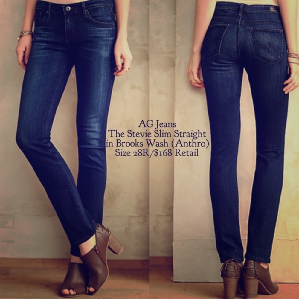 AG Stevie slim straight jeans size 28