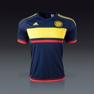 Adidas Men 2015 Colombia Away Soccer/Futbol Jersey