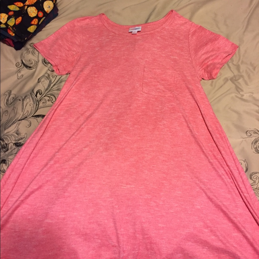 Lularoe Bright Pink Carly Dress (Legging material)