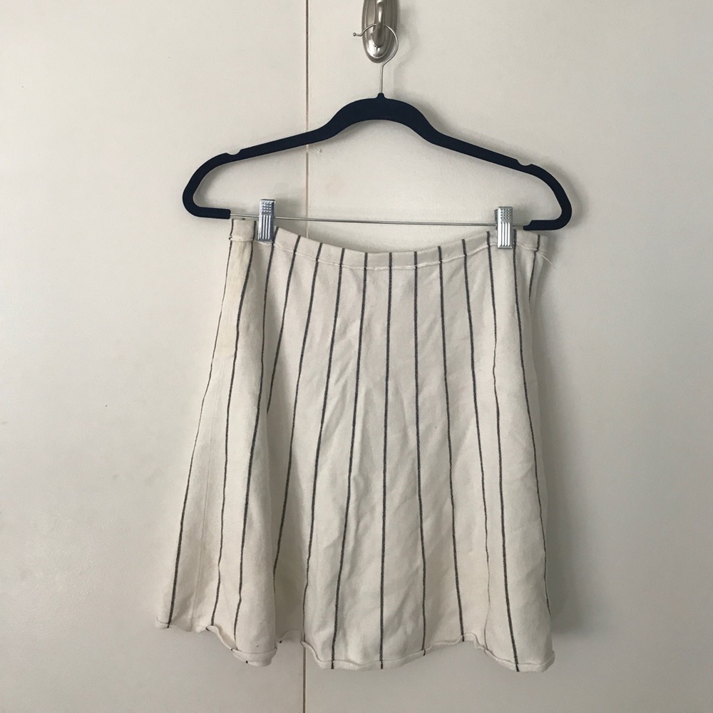 striped skirt