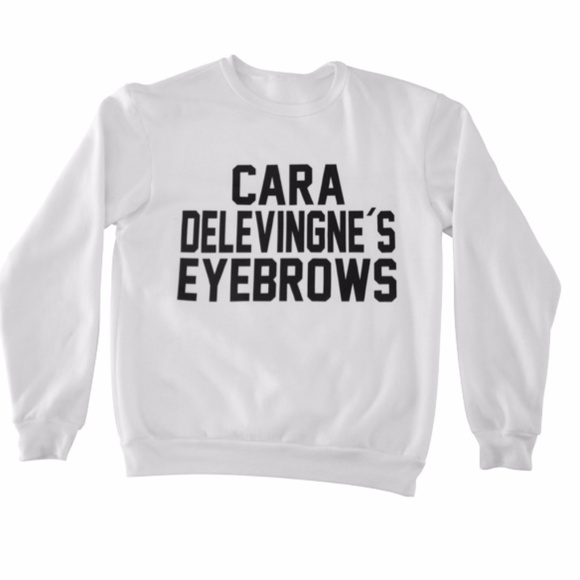 Private Party Cara Delevingne's Eyebrows Sweater - Picture 1 of 4