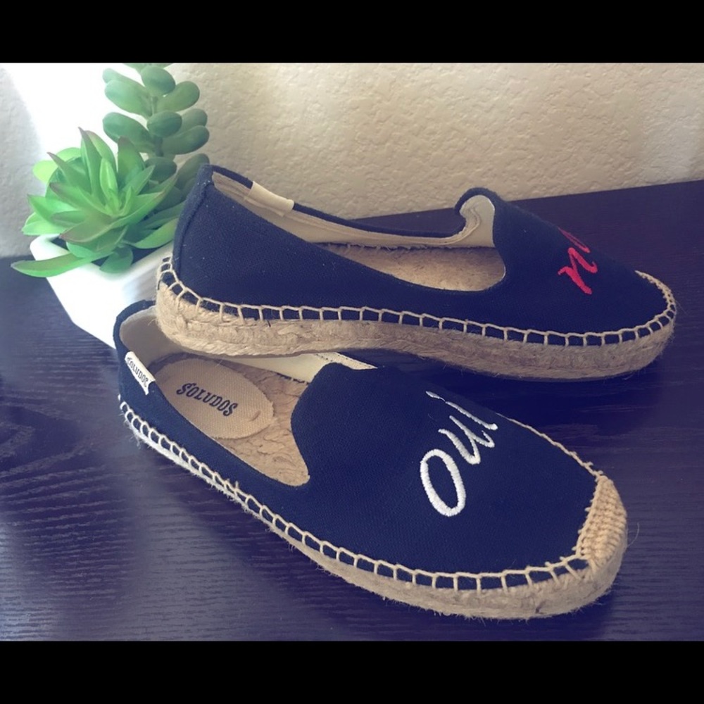 SOLUDOS / CANVAS PLATFORM SMOKING SLIPPER