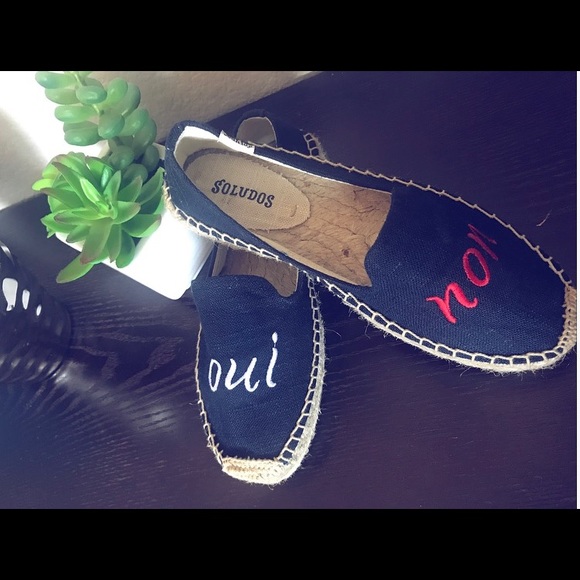 SOLUDOS / CANVAS PLATFORM SMOKING SLIPPER - Picture 3 of 3