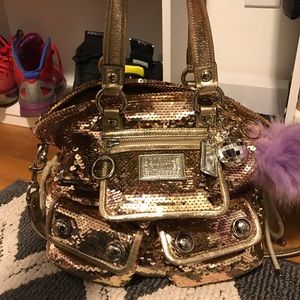 Authentic limited edition coach poppy bag