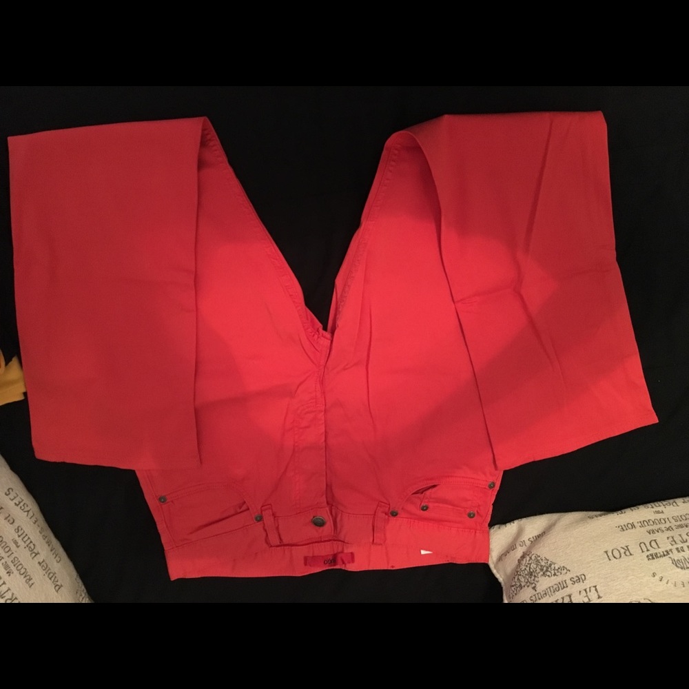 Men's super slim fit Hugo boss red pants sexy