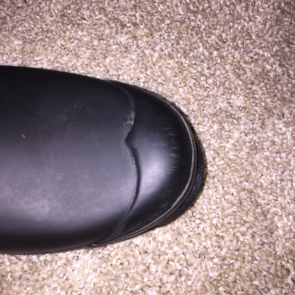 Matte Black Short Hunter Rainboots w/Sweater Socks - Picture 8 of 8