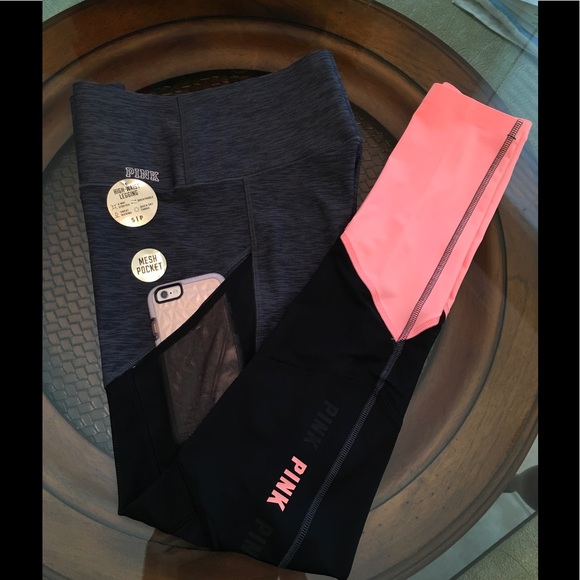 ❤️Pink Ultimate High Waist Bonded Mesh leggings ❤️ - Picture 4 of 4