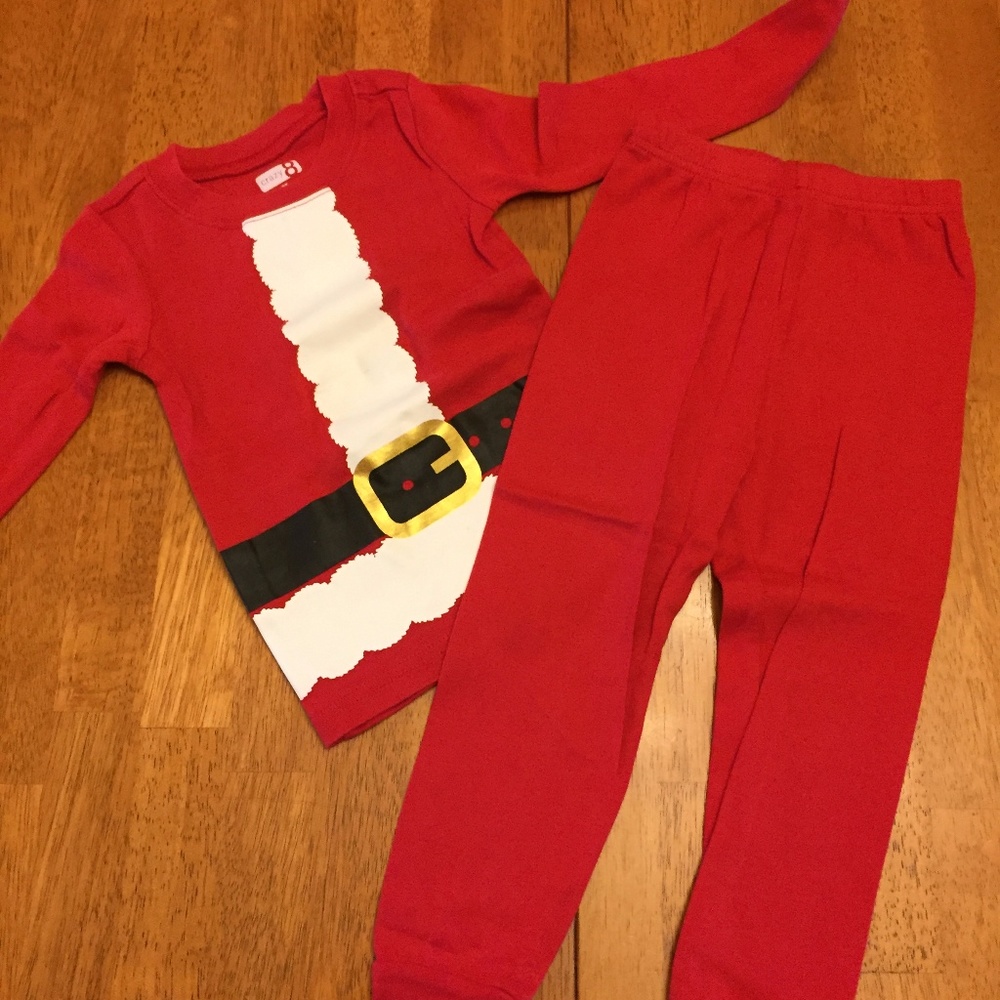 Crazy8 Santa Christmas Pajama Set Size 3T