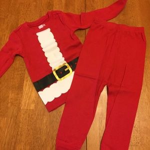Crazy8 Santa Christmas Pajama Set Size 3T