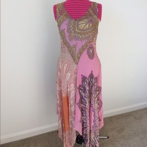 Anthropologie Odille silk floral dress