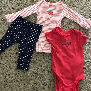 Carter’s Three Piece Set “Little Sweetheart”