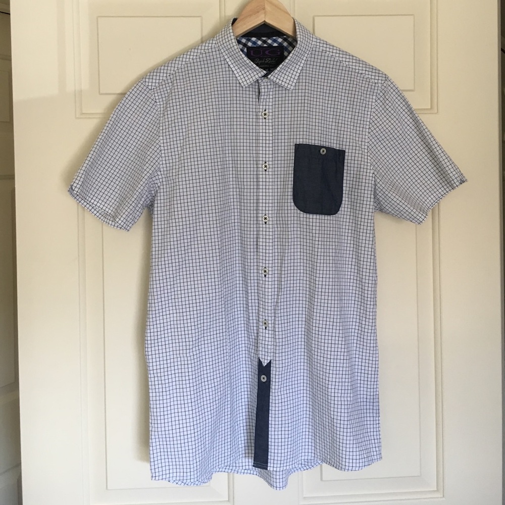 Plaid Short Sleeve Button Up