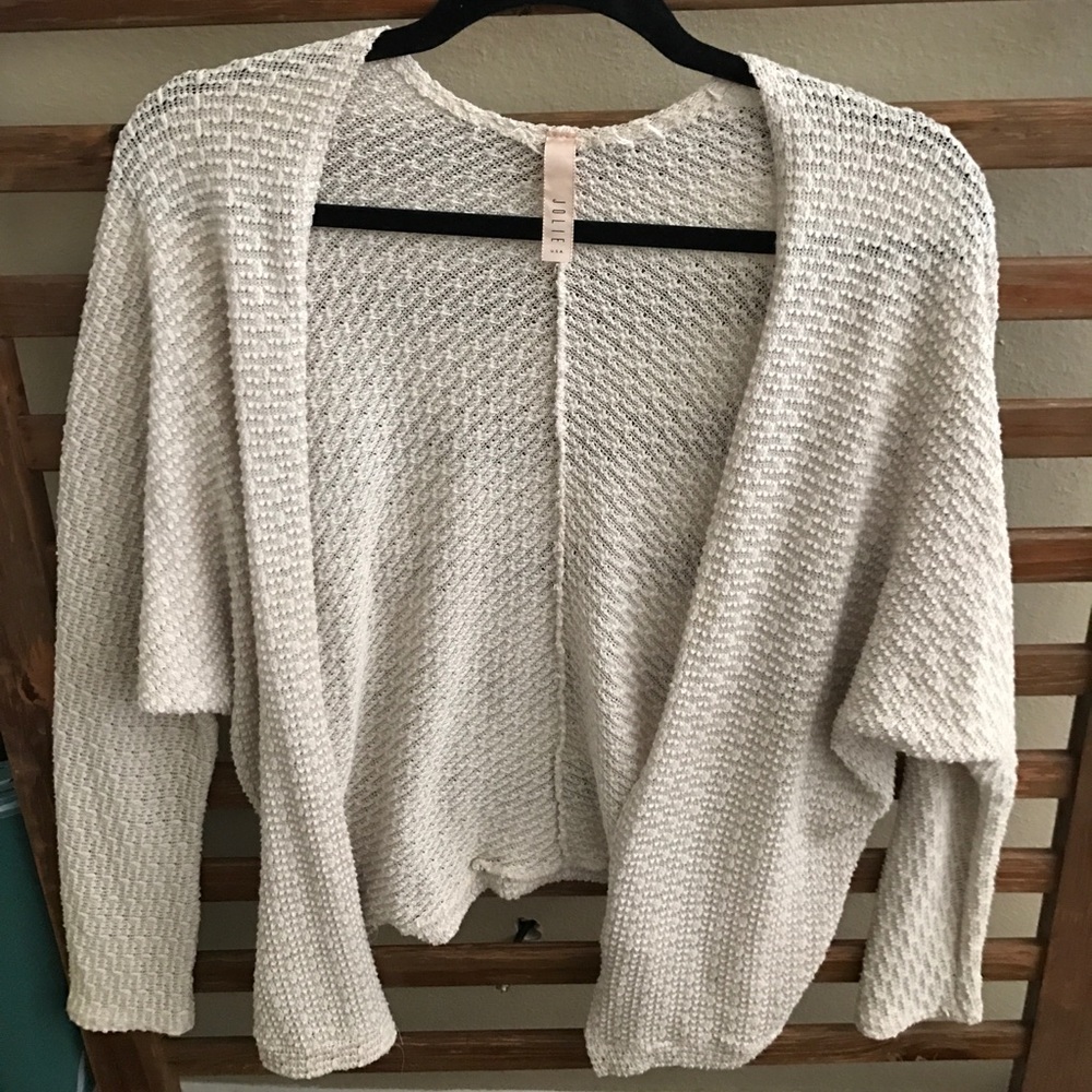 Cream colored cardigan