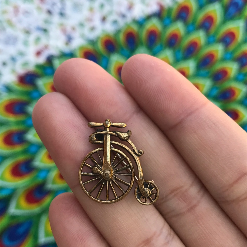 Vintage Bicycle Brooch
