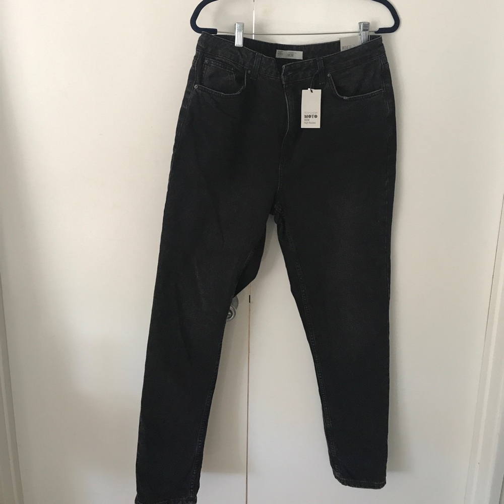 High waisted black jeans