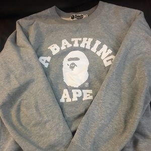 bathing ape crew neck