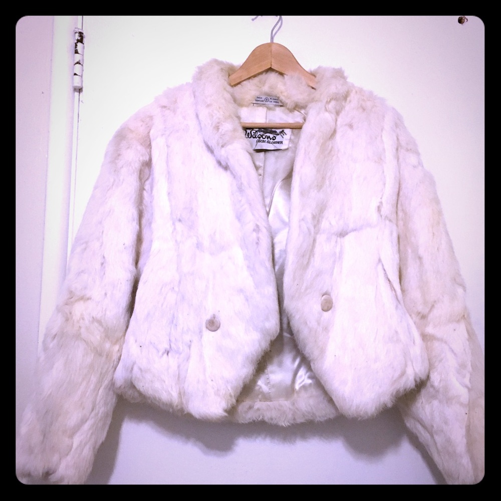 Wilson short 90s fur coat