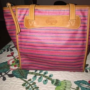 Multi color fossil purse