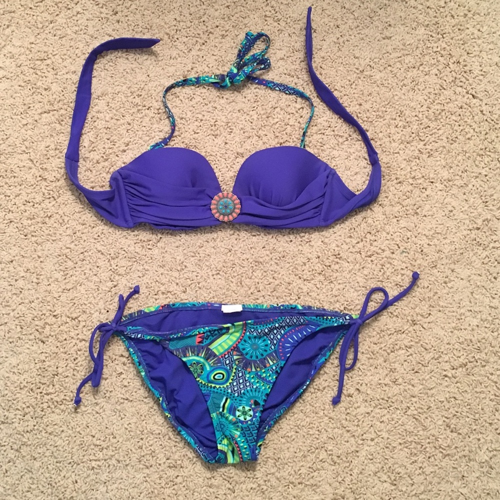 Blue and Green bathing suit
