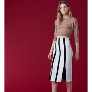 DVF Black&white pencil fit skirt