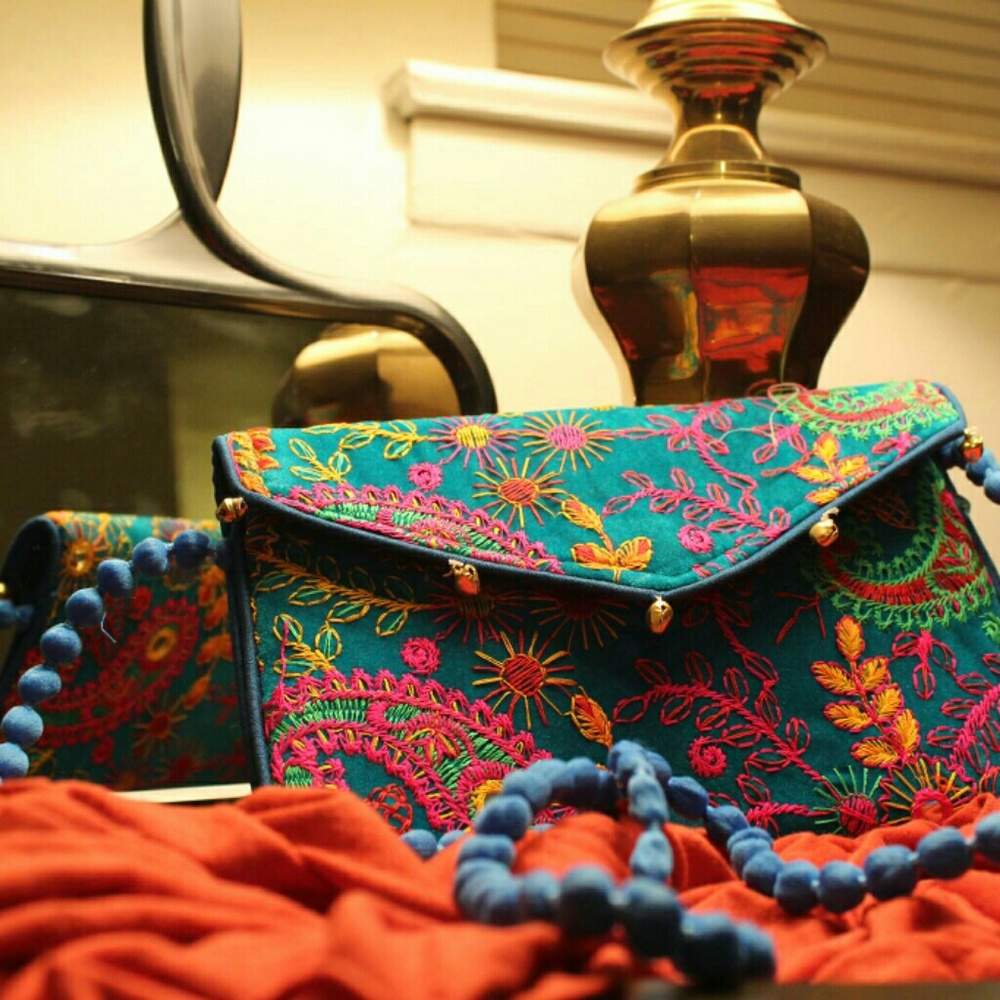 New Banjara Indian Boho Colourful Bag With Strap