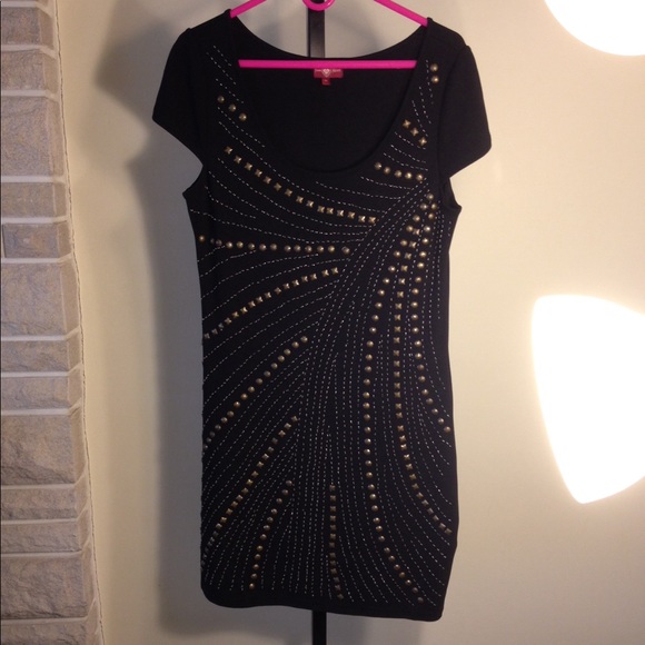 Anthropologie beaded spandex dress - Picture 1 of 7
