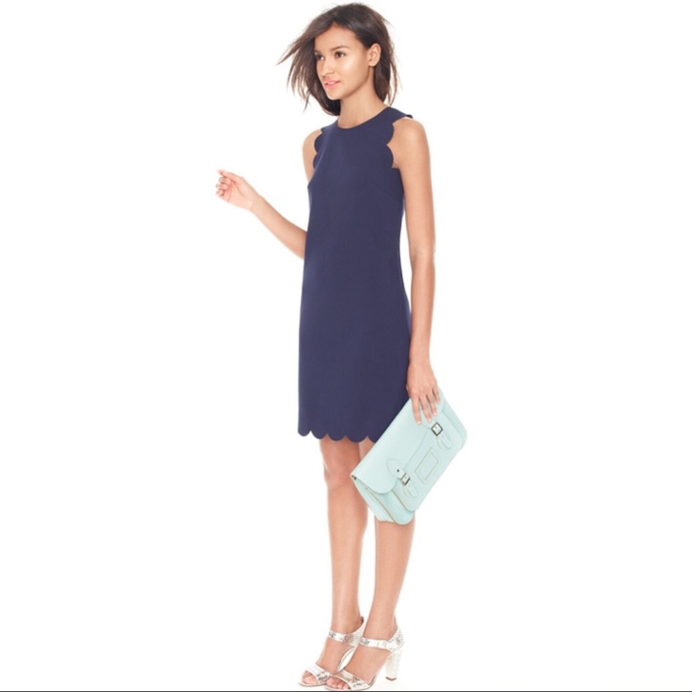 J. Crew scalloped dress