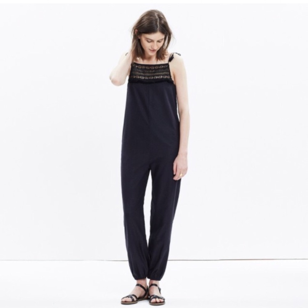 Madewell linen jumpsuit