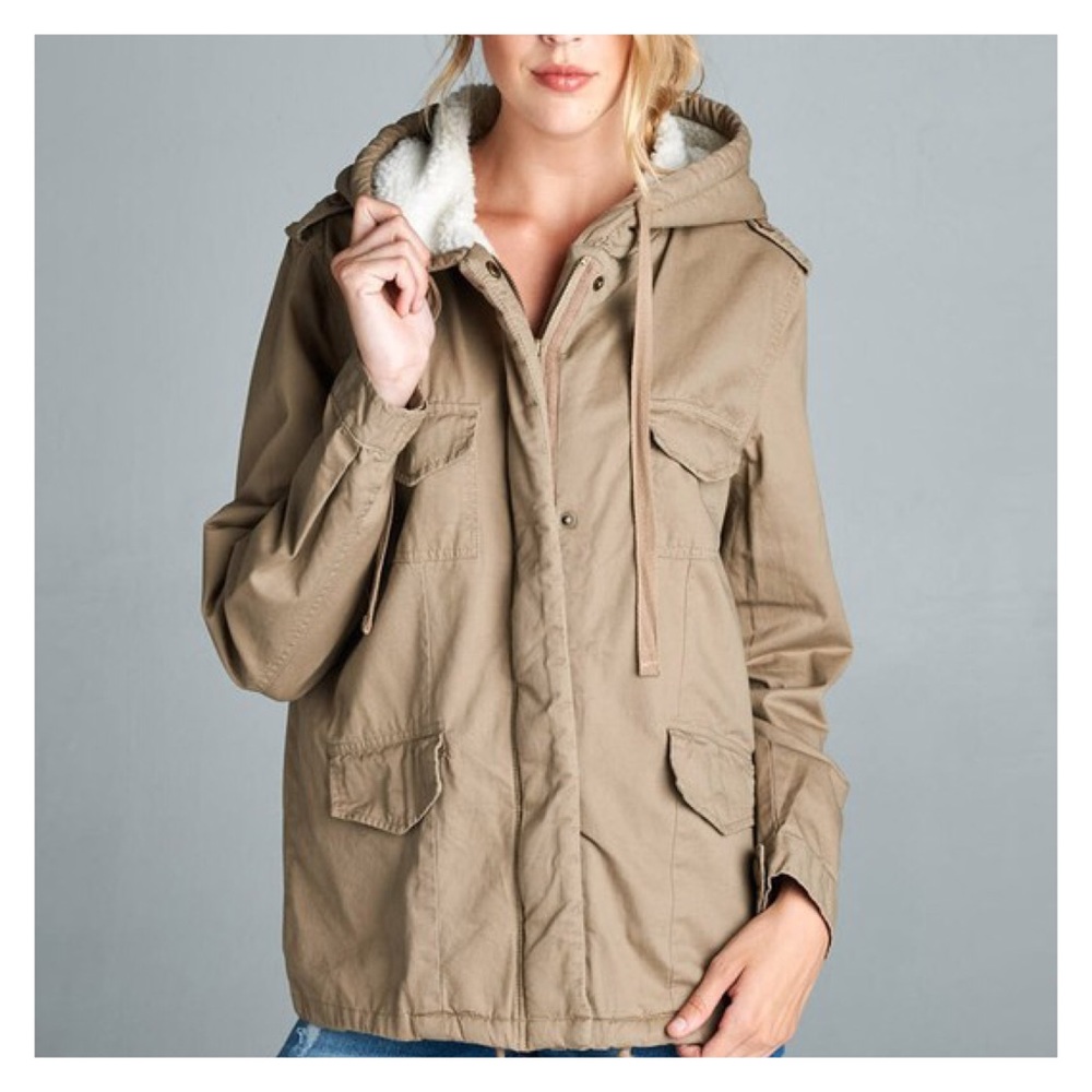 Military Style Utility Jacket - Picture 2 of 4