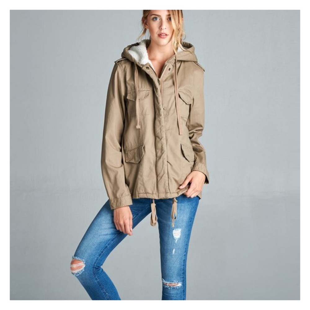 Military Style Utility Jacket - Picture 3 of 4
