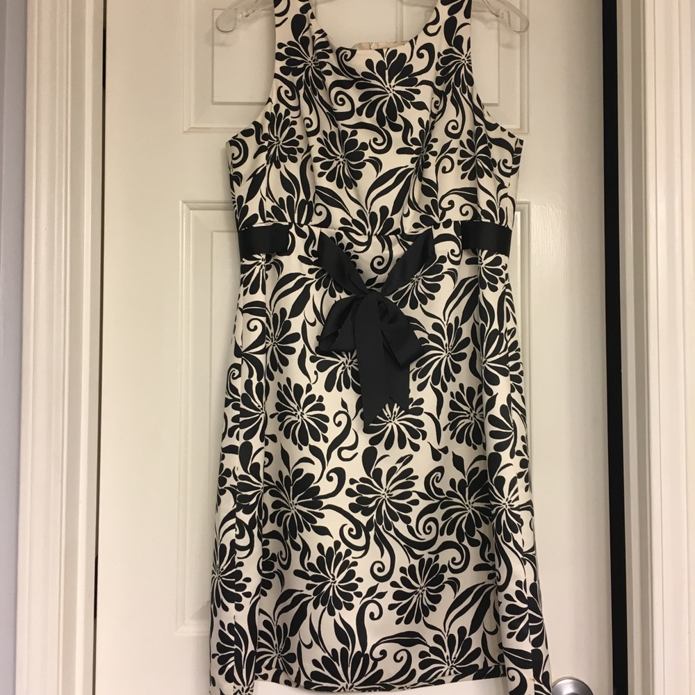 Cream and Black Dress