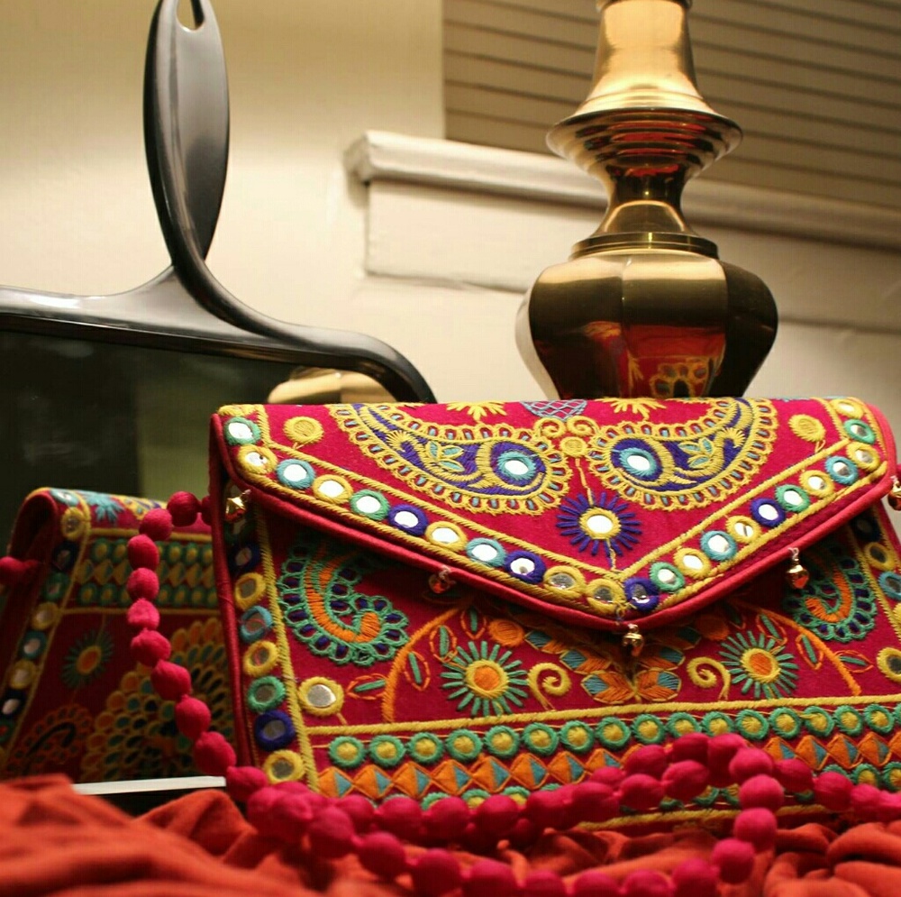 New Banjara Indian Boho Colourful Bag With Strap