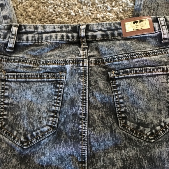 Bow knot jeans, blackish gray, Junior size 11 - Picture 4 of 4