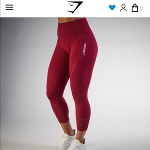 Gymshark High waisted Seamless CROP XS