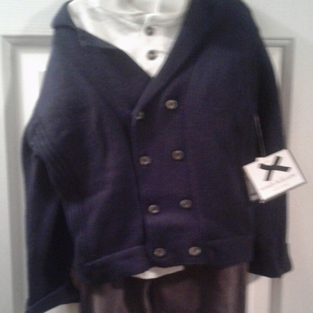 Wendy Bellissimo NEW boys sweater set 24M pants