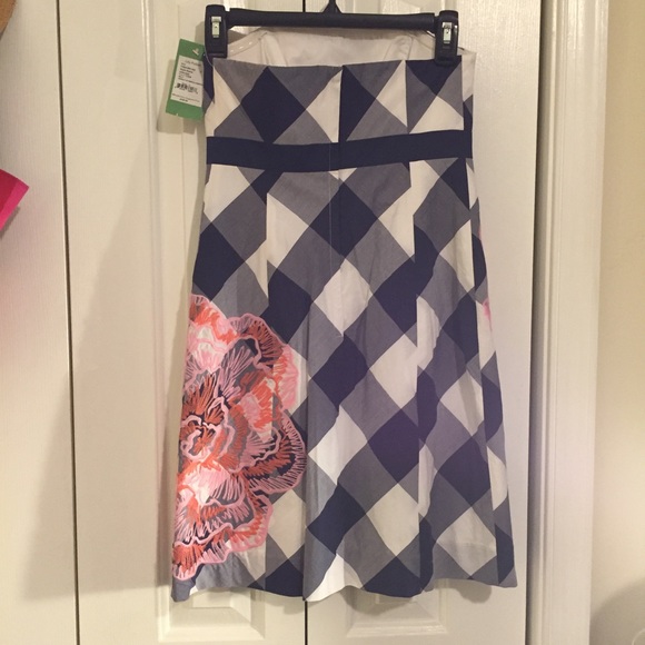 Lilly Pulitzer Plaid Dress with Floral Embroidery - Picture 3 of 7