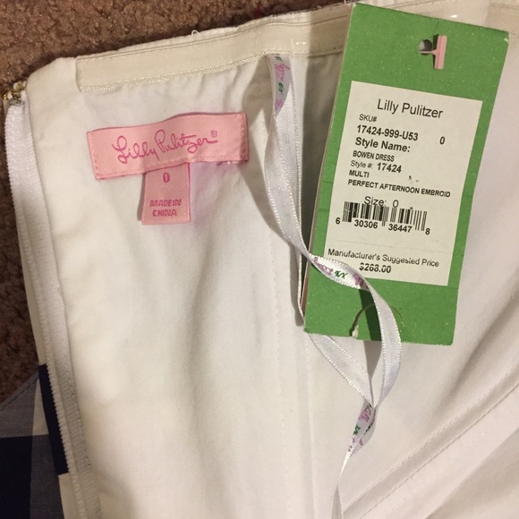 Lilly Pulitzer Plaid Dress with Floral Embroidery - Picture 7 of 7